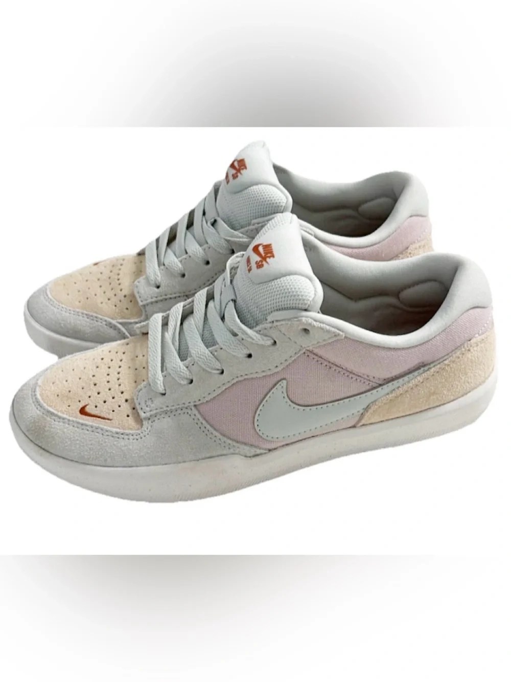 Nike SB Force 58 GS Youth Girls 7.5Y Platinum Violet Sanddrift Sneakers EU 40.5